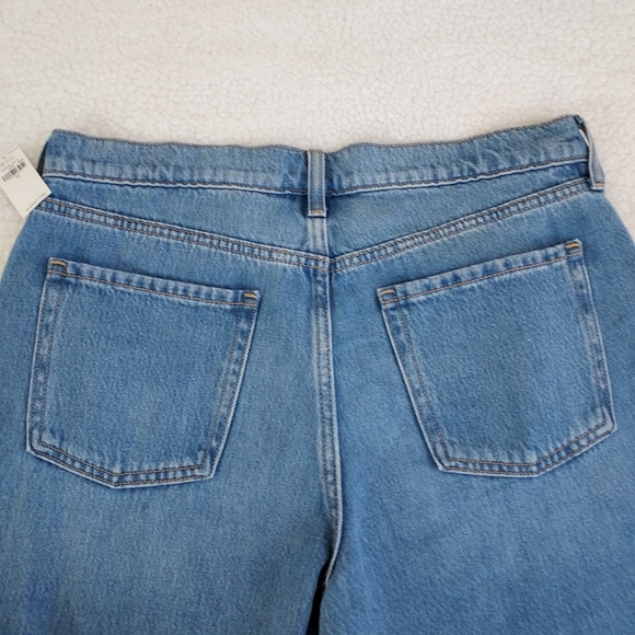 Old Navy Mid-rise Agnes Baggy Loose Medium wash Size 10 Blue Denim Jeans NWT - Picture 10 of 11
